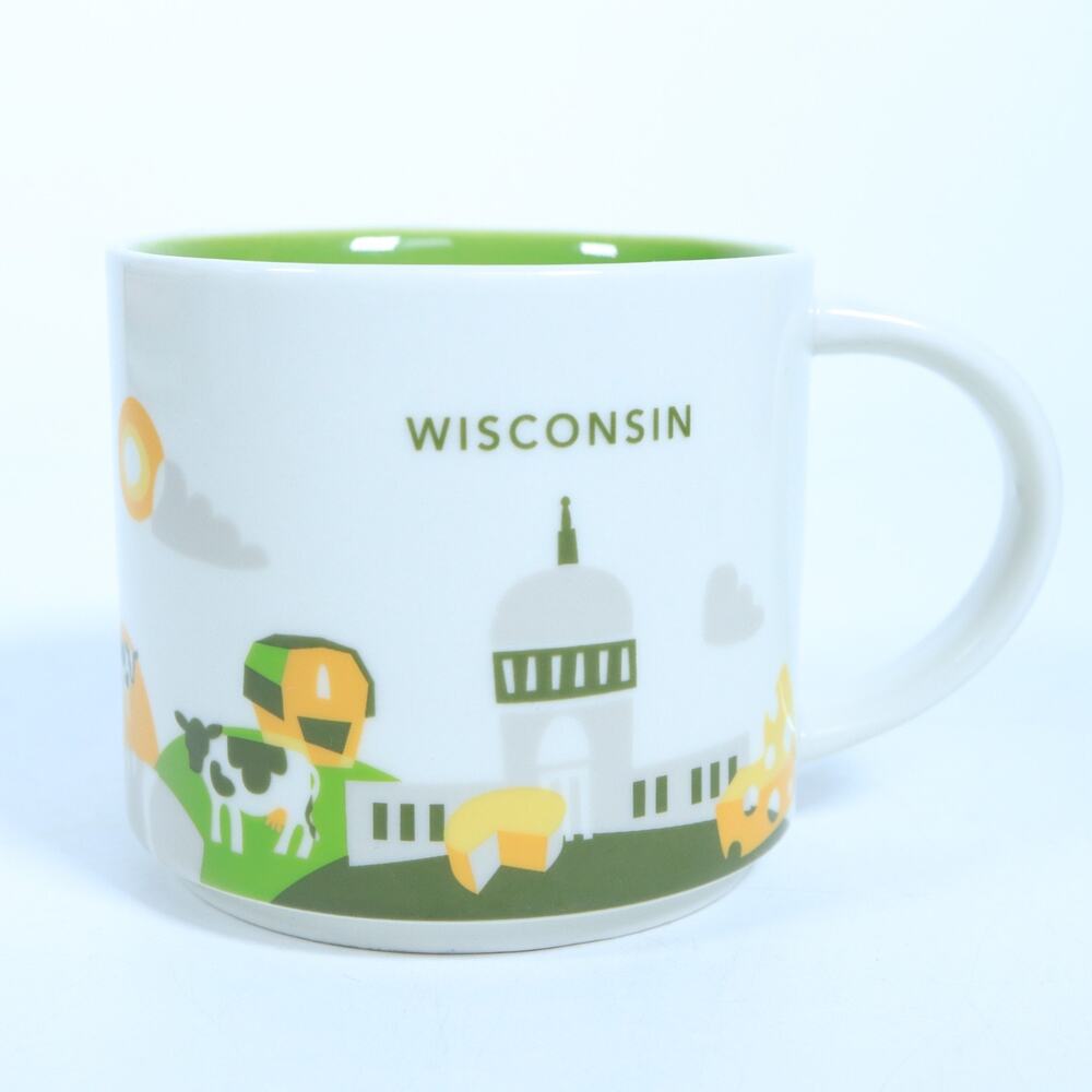 Starbucks Wisconsin You Are Here Series Collection 14oz Coffee Tea Mug Cup